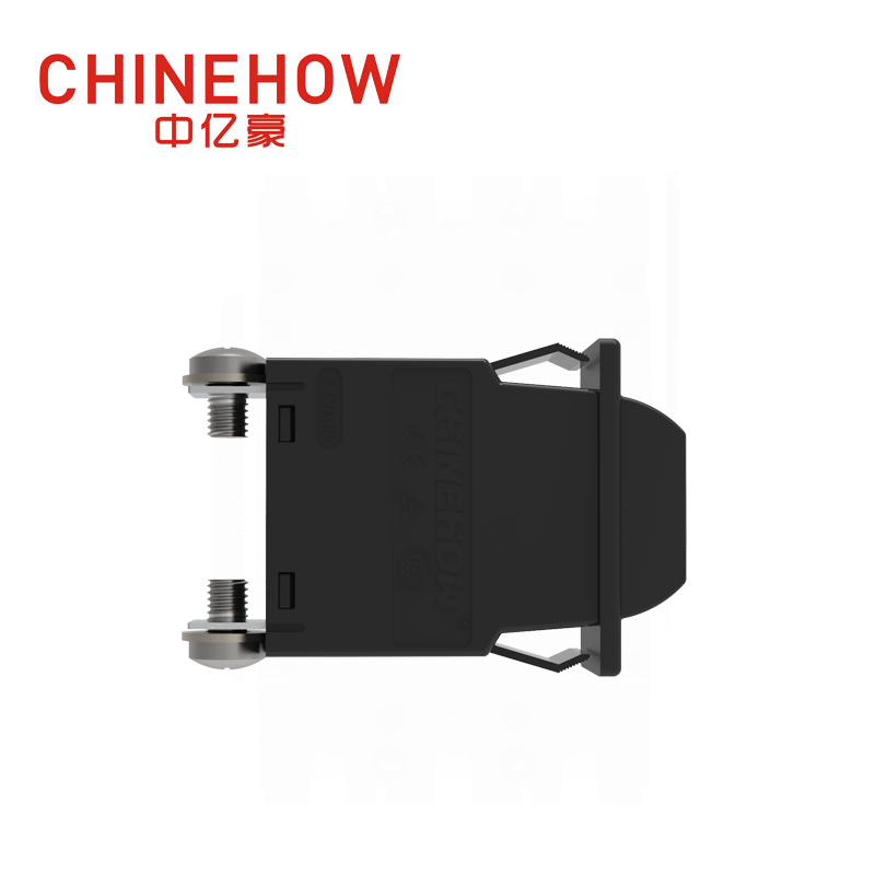 CVP-SM Hudraulic Magnetic Circuit Breaker Angle Rocker With Guard Actuator with M4 Screw Bus 1P Black