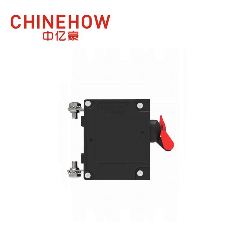 CVP-TH Hydraulic Magnetic Circuit Breaker Long Handle Actuator with Guard with M4 Screw With Upturend Lugs 1P 