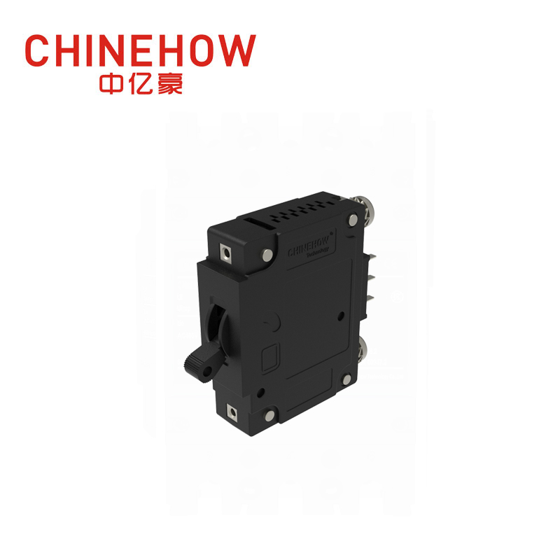 CVP-FR Hydraulic Magnetic Circuit Breaker Long Handle Actuator with M5 Screw and Auxiliary Switch 1P 