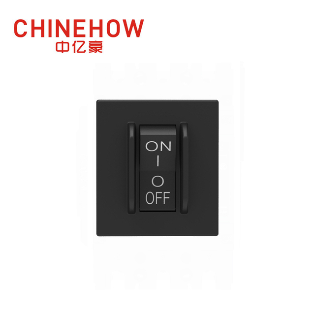 CVP-SM Hudraulic Magnetic Circuit Breaker Angle Rocker With Guard Actuator with Tab(Q.C.250) 2P Black