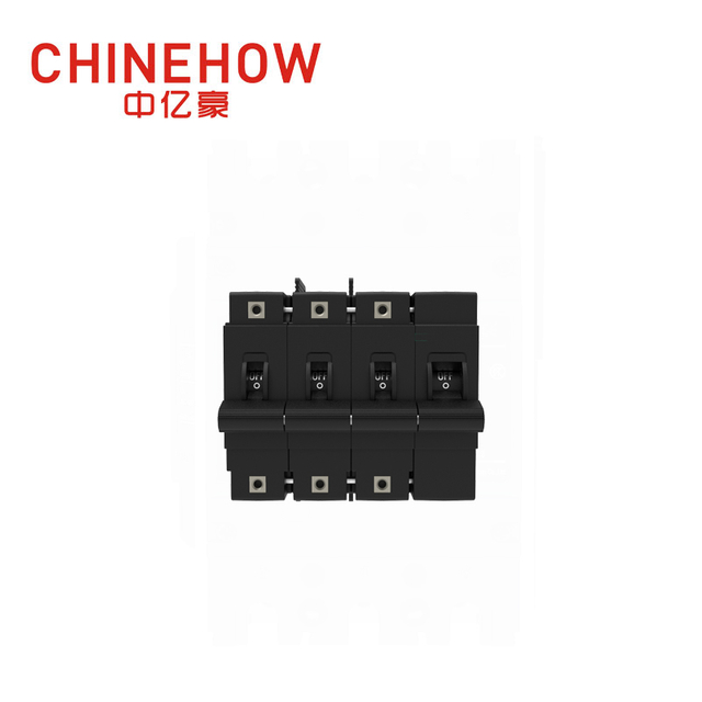 CVP-FR Hydraulic Magnetic Circuit Breaker Long Handle Actuator with M6 Stud and Terminal Barriers 3P + Remote Control 