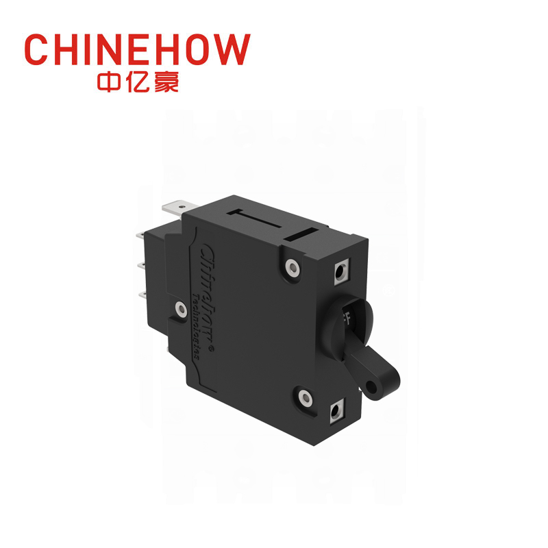CVP-BM Hudraulic Magnetic Circuit Breaker Long Handle Actuator with Tab(Q.C.250) Auxiliary Switch 1P