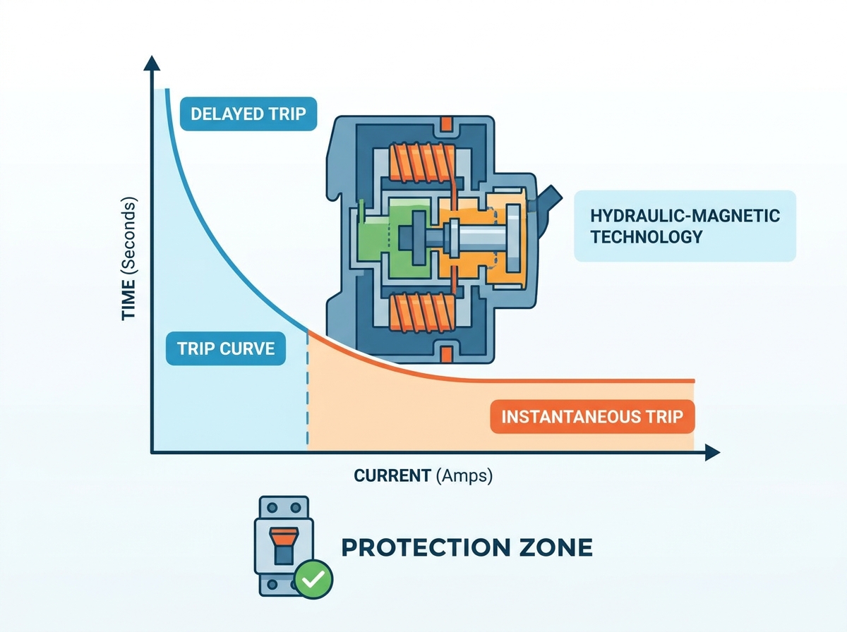 Hydraulic Magnetic Circuit Breaker Trip Curve