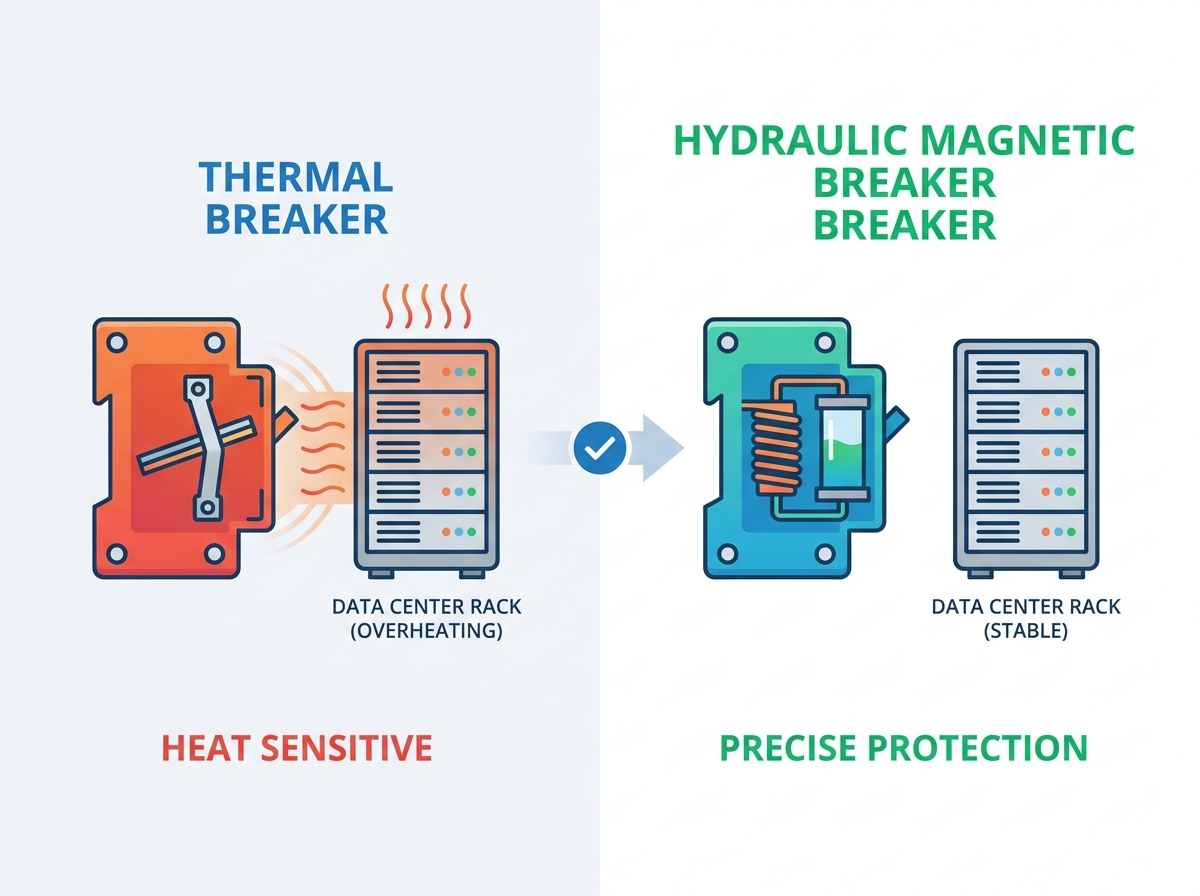 Hydraulic Magnetic Circuit Breaker for Data Center Applications