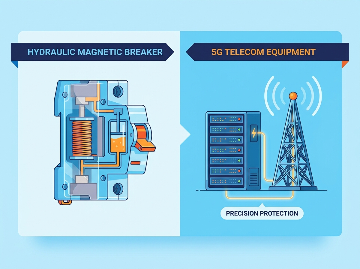 Hydraulic Magnetic Circuit Breaker for Telecom